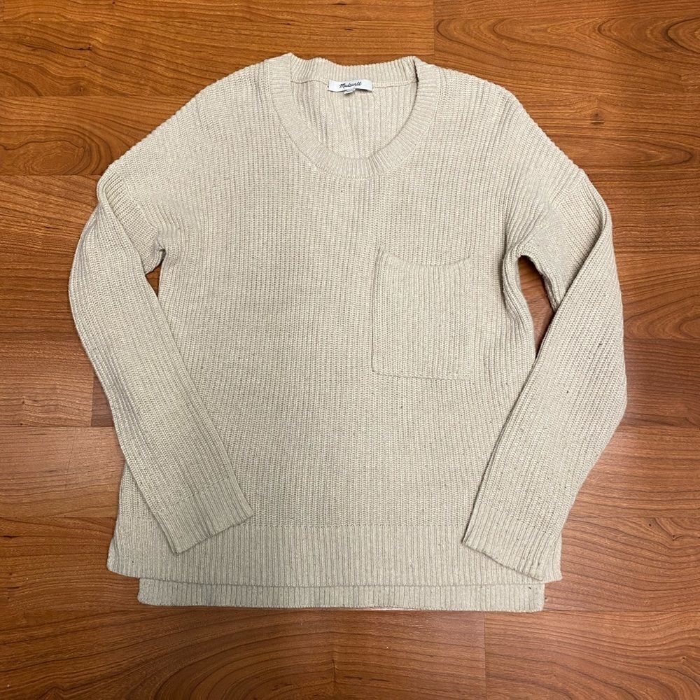 Madewell Thompson pocket pull over sweater/ knit/ oversized/ Xx small